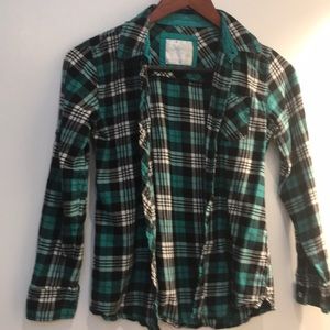 Girls Justice size 12 button down shirt